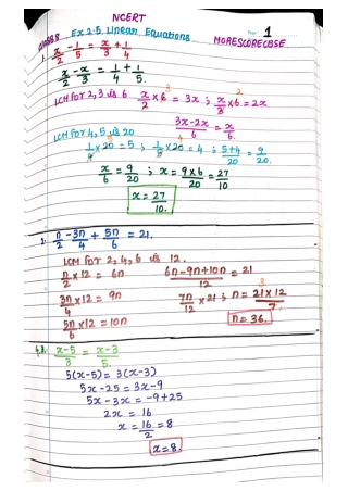 class 8 Ex 2.5 chapter 2 Linear eqautions in one variable