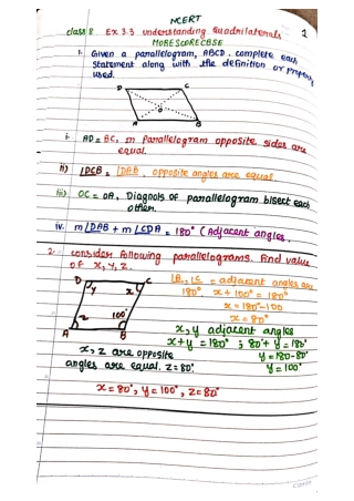 Ex 3.3 class 8 Chapter 3, Understanding quadrilaterals