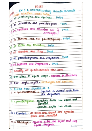 Ex 3.4 class 8 chapter 3, Understanding quadrilaterals