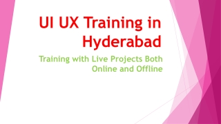 UI UX Design Training in Hyderabad