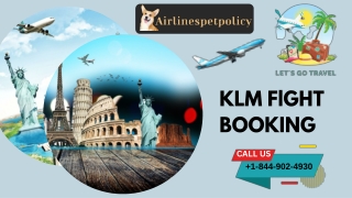 KLM Flight booking