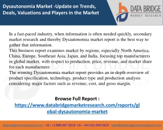Dysautonomia Market
