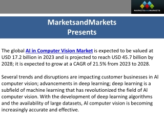 Revolutionizing Visual Perception: Market Outlook for AI in Computer Vision