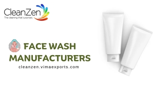 Best Face Wash Manufacturers