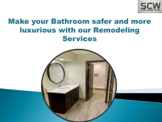 Make your Bathroom safer and more luxurious with our Remodeling Services-Stone Cabinet Works