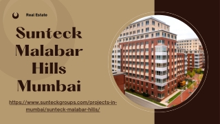 Sunteck Malabar Hills Mumbai | Luxury Residential Apartments