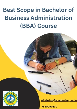 Best Scope in Bachelor of Business Administration (BBA) Course, Top 10 BBA Colle