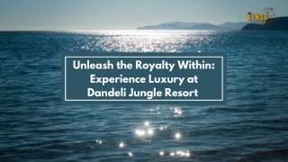 Unleash the Royalty Within Experience Luxury at Dandeli Jungle Resort