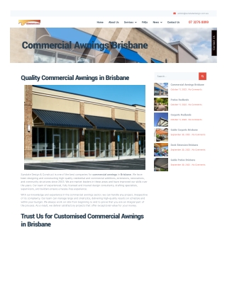 Commercial Awnings Brisbane