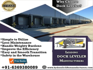 Hydraulic Dock Leveler, Warehouse Loading Dock Leveler, Industrial Loading Dock Leveler, Chennai