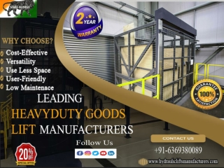 Heavy Duty Goods Lift, Heavy Duty Goods Lift, Cabin Type Goods Lift, Chennai