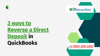 How to Reverse a Direct Deposit in QuickBooks