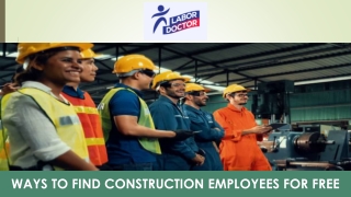 Ways to Find Construction Employees for Free