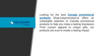 Canada Promotional Products Shop.fullypromoted.ca