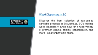 Weed Dispensary In Bc Buyweed.cc