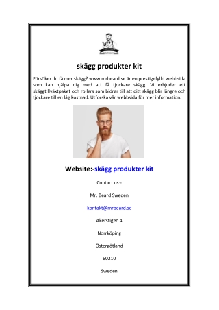 skägg produkter kit