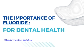 The Importance of Fluoride for Dental Health