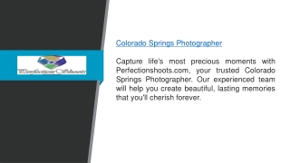 Colorado Springs Photographer Perfectionshoots.com