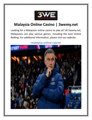 Malaysia Online Casino  3wemy.net