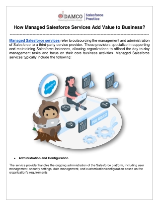 How Managed Salesforce Services Add Value to Business?