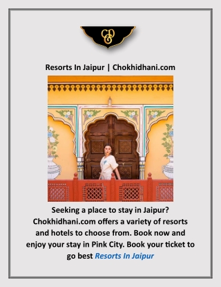 Resorts Near Jaipur | Chokhidhani.com