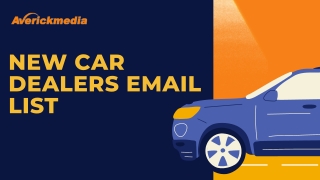 New Car Dealers Email List