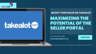 Takealot Seller Portal Complete Guide