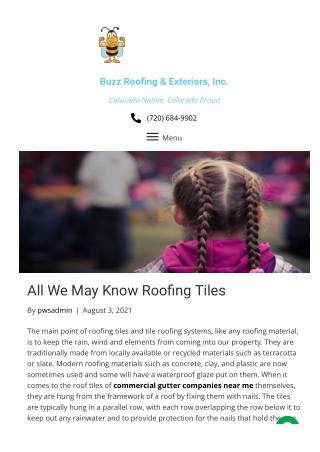 All We May Know Roof Tiling Contractors