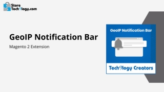 Magento 2 GeoIP Notification Bar Extension