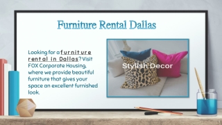 Furniture Rental Dallas