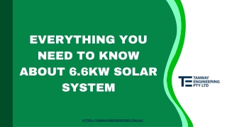 EVERYTHING YOU NEED TO KNOW ABOUT 6.6kW SOLAR SYSTEM