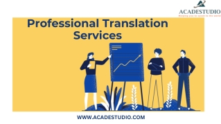 Professional Translation Services