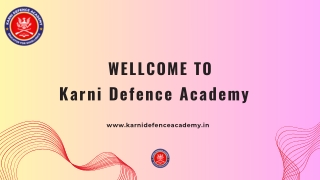 NDA best coaching in Jaipur - Karni Defence Academy