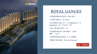 2bhk apartment in Royal Ganges