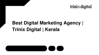 Best Digital Marketing Agency | Trinix Digital | Kerala