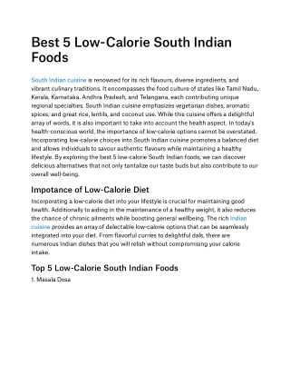 Best_5_Low-Calorie_South_Indian_Foods