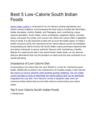Best_5_Low-Calorie_South_Indian_Foods