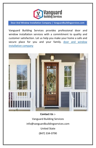 door and window installation company