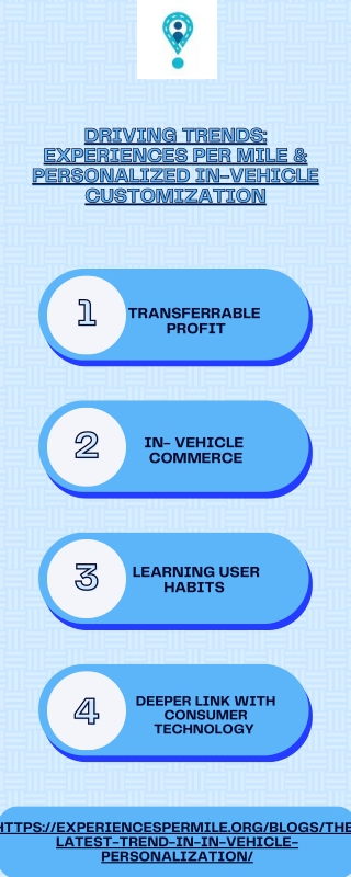 Driving Trends: Experiences Per Mile & Personalized In-Vehicle Customization