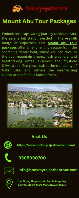 Mount Abu Tour Packages