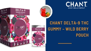 Chant Delta-9 THC Gummy – Wild Berry Pouch