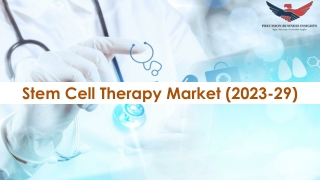 Stem Cell Therapy Market Size, Share, Revenue Trends 2029