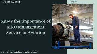 Know the Importance of MRO Management Service in Aviation