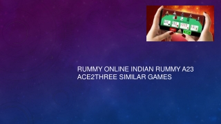 Rummy Online Indian Rummy A23 Ace2three Similar Games