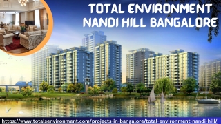 Total Environment Nandi Hill - Best Luxury Apartments For Sale In Bangalore