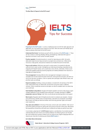 Insights on Preparing for the IELTS Exam Expert Tips and Strategies