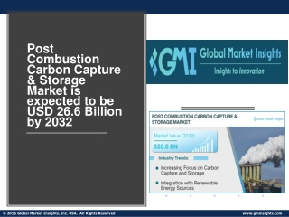 Post Combustion Carbon Capture & Storage Market Top Trends, Future Analysis & Fo