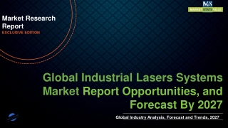 Industrial Lasers Systems Market Worth US$ 2741.86 million by 2027