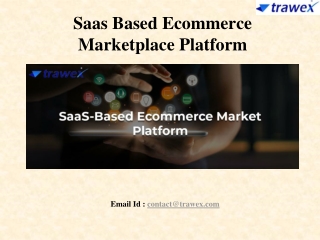 Saas Based Ecommerce Marketplace Platform