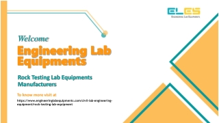 Rock Testing Lab Equipment Manufacturers